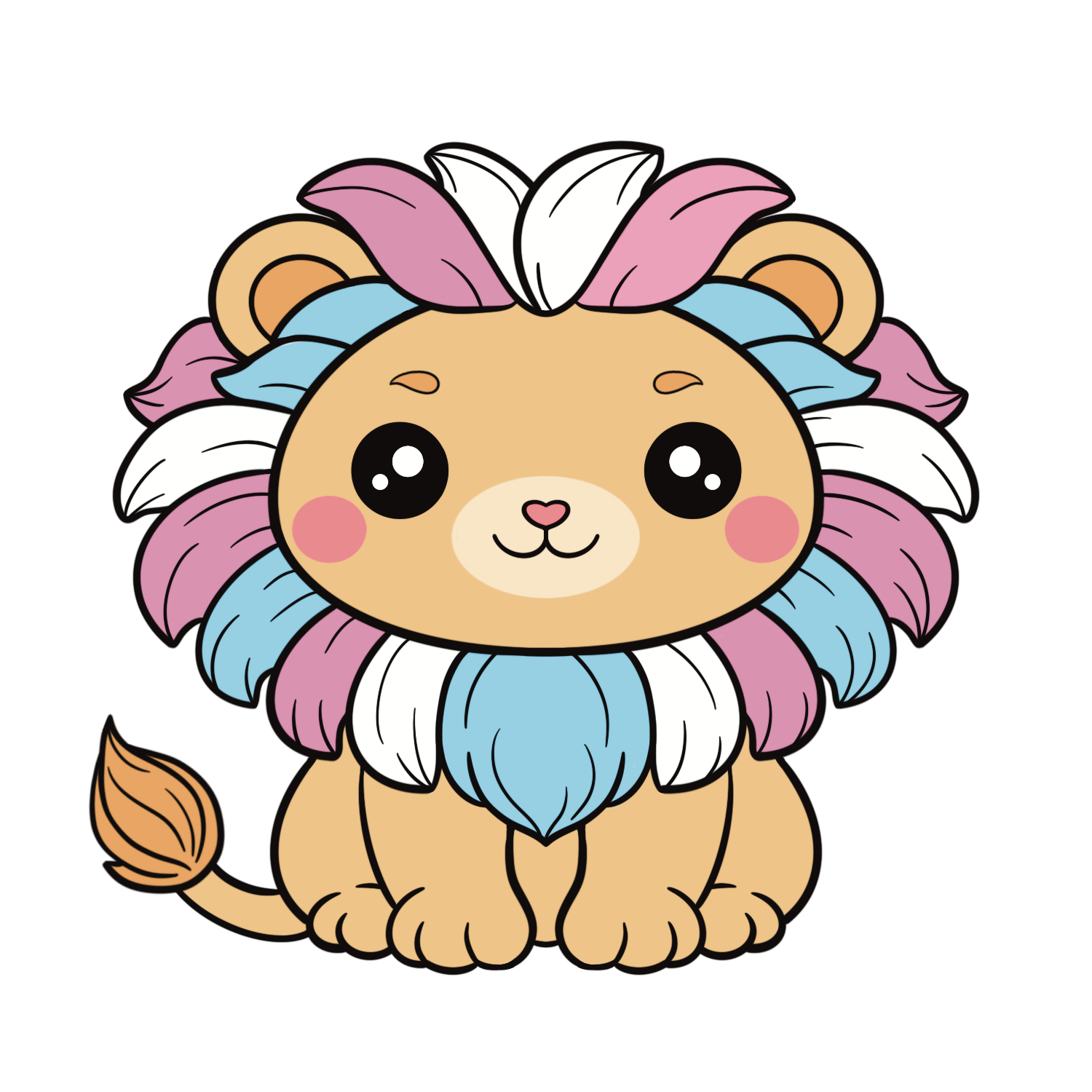 Trans Lion Pin
