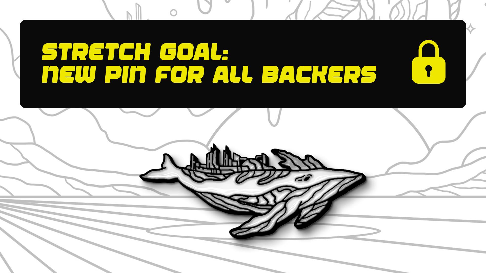 Unlocked: Floating Whale Pin