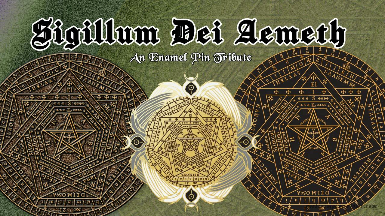 Sigillum Dei Aemeth Enamel Pin