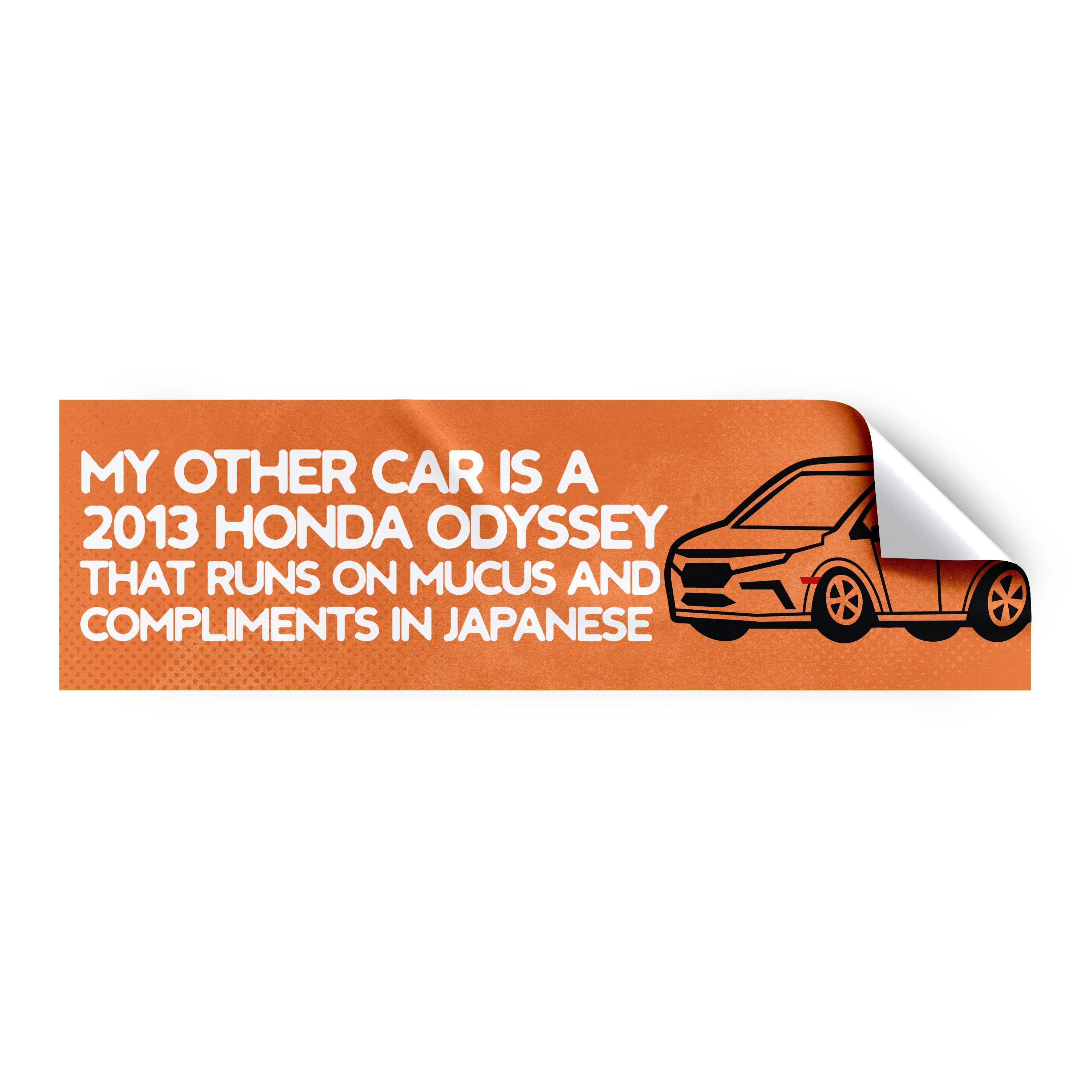 Honda Odyssey Bumper Sticker