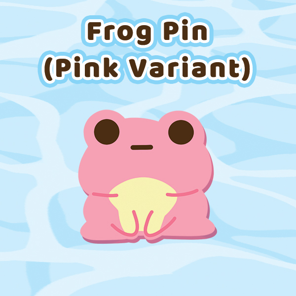 Frog Pin (Pink Variant)