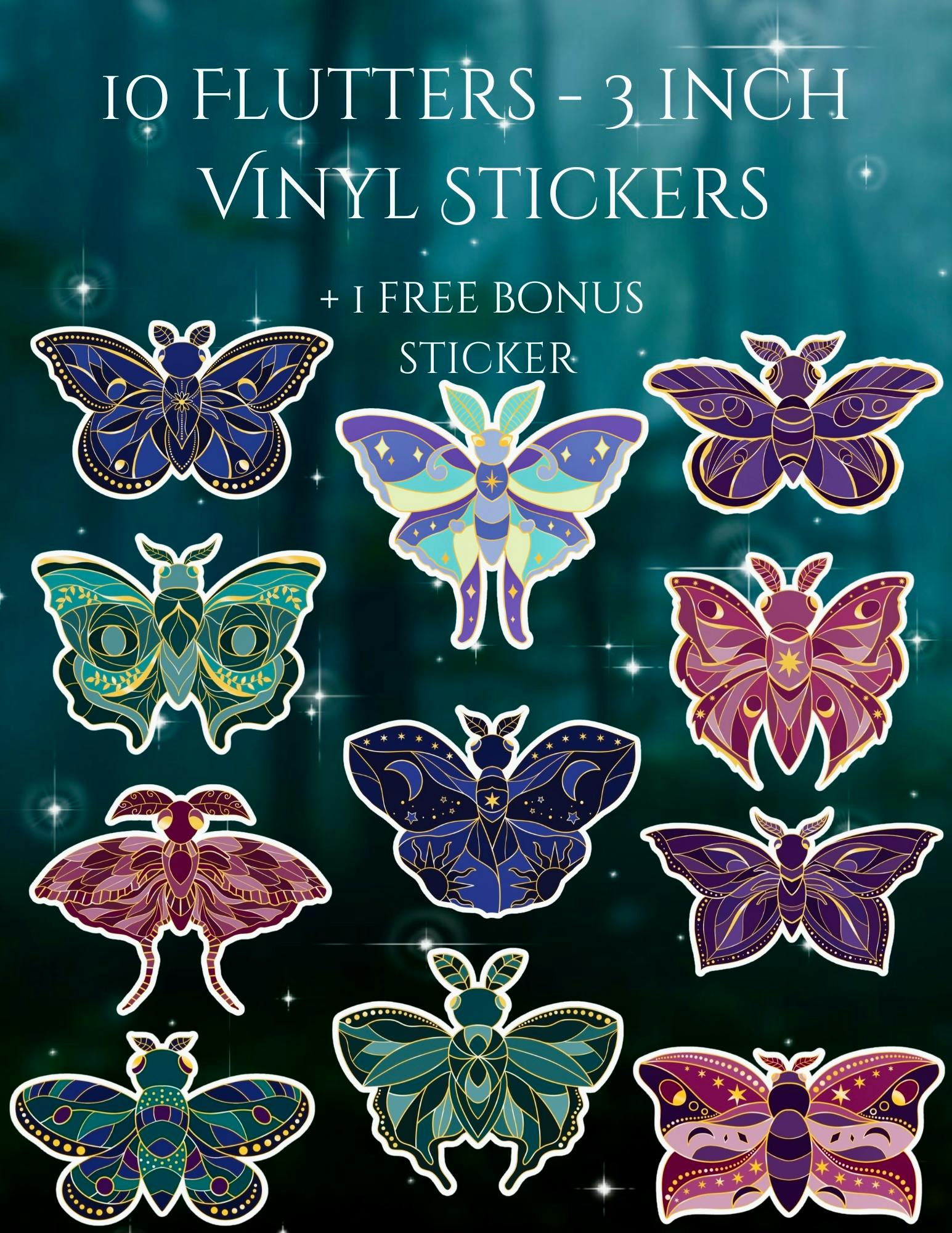 Flutter and Flora Enamel Pins Project Update: New Sticker Add-Ons ...