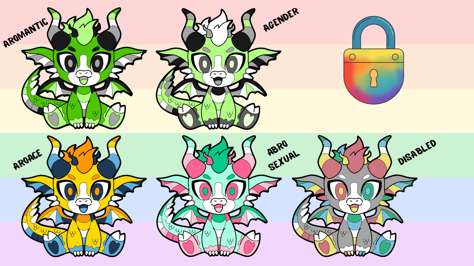 Aromantic / Agender / Aroace / Abrosexual / Disabled