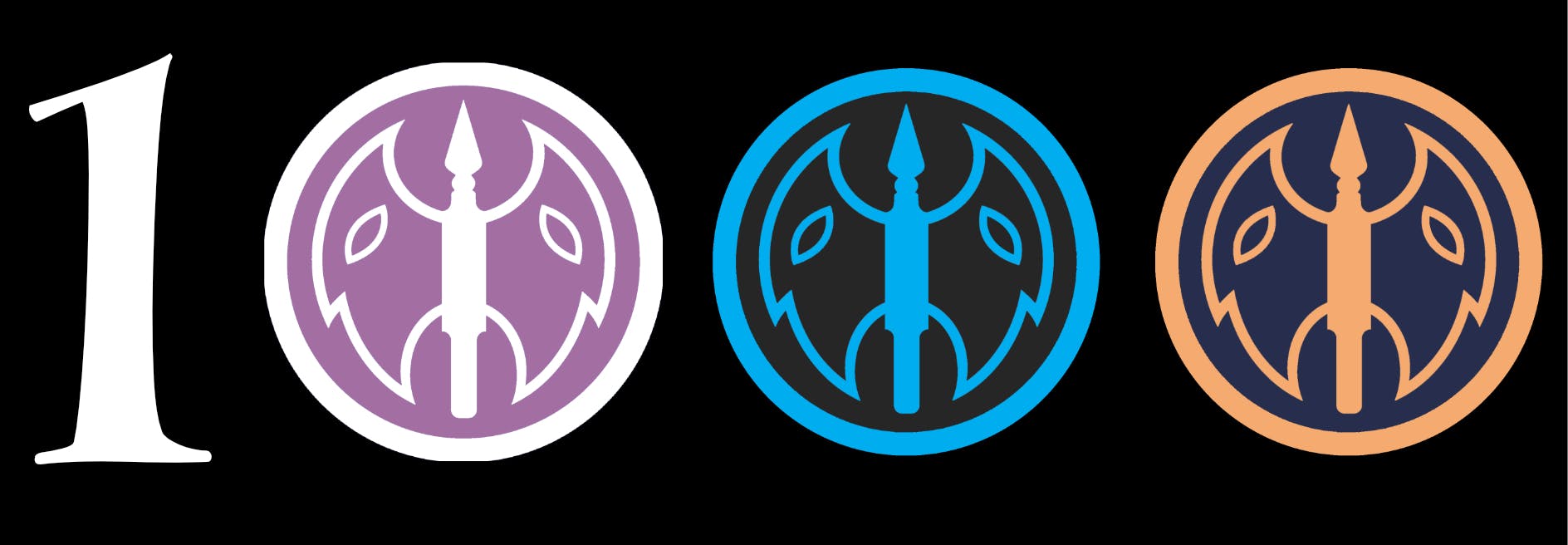  One thousand spelled out with the number one and this year's three NESS logos as the zeroes. 