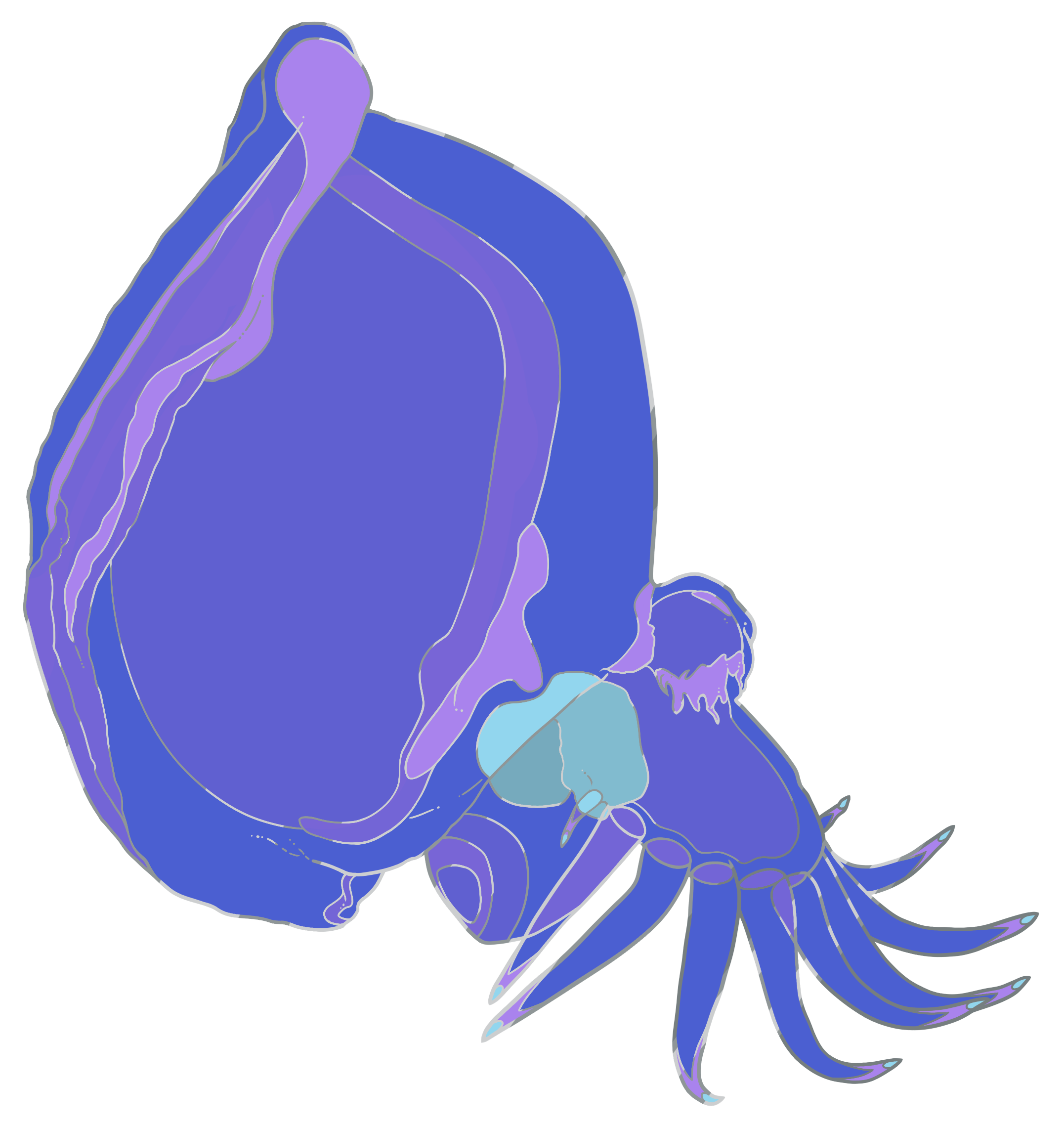 Purple Mystery Mollusc Mini Pin	