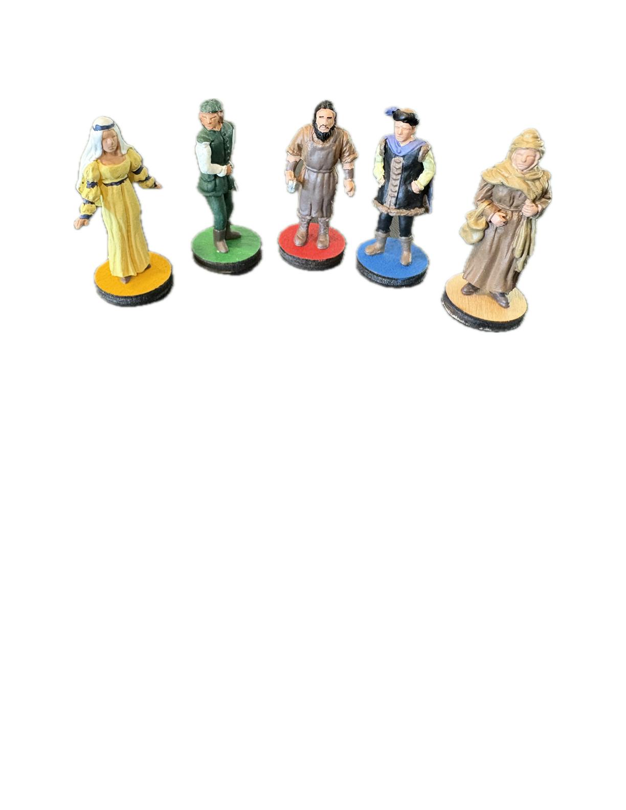 Set of custom Medieval miniatures