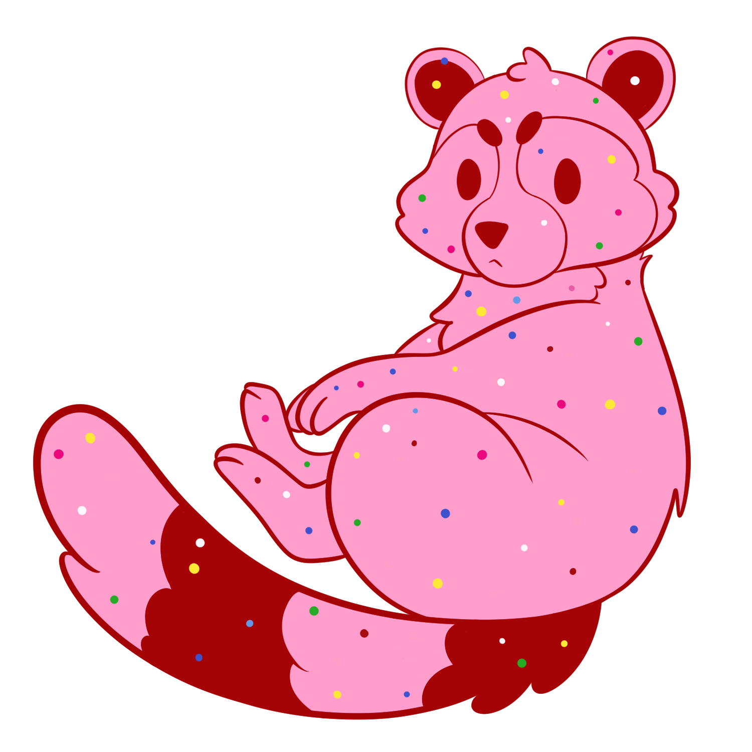 Red Frosted Animal Cracker (Soft Dyed Enamel)