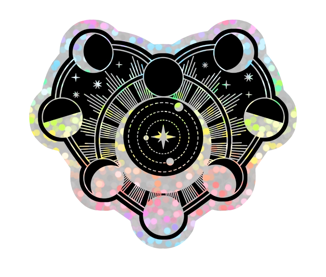 Cœur Céleste glittery sticker