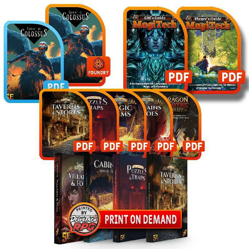 5e Supplements Bundle + Print on Demand