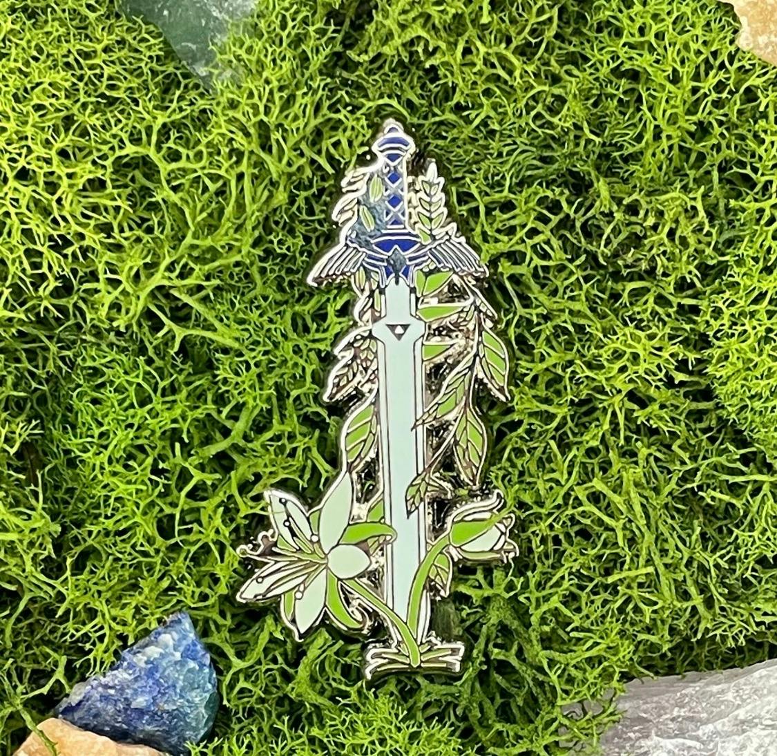 Silver Silent Hero Enamel Pin