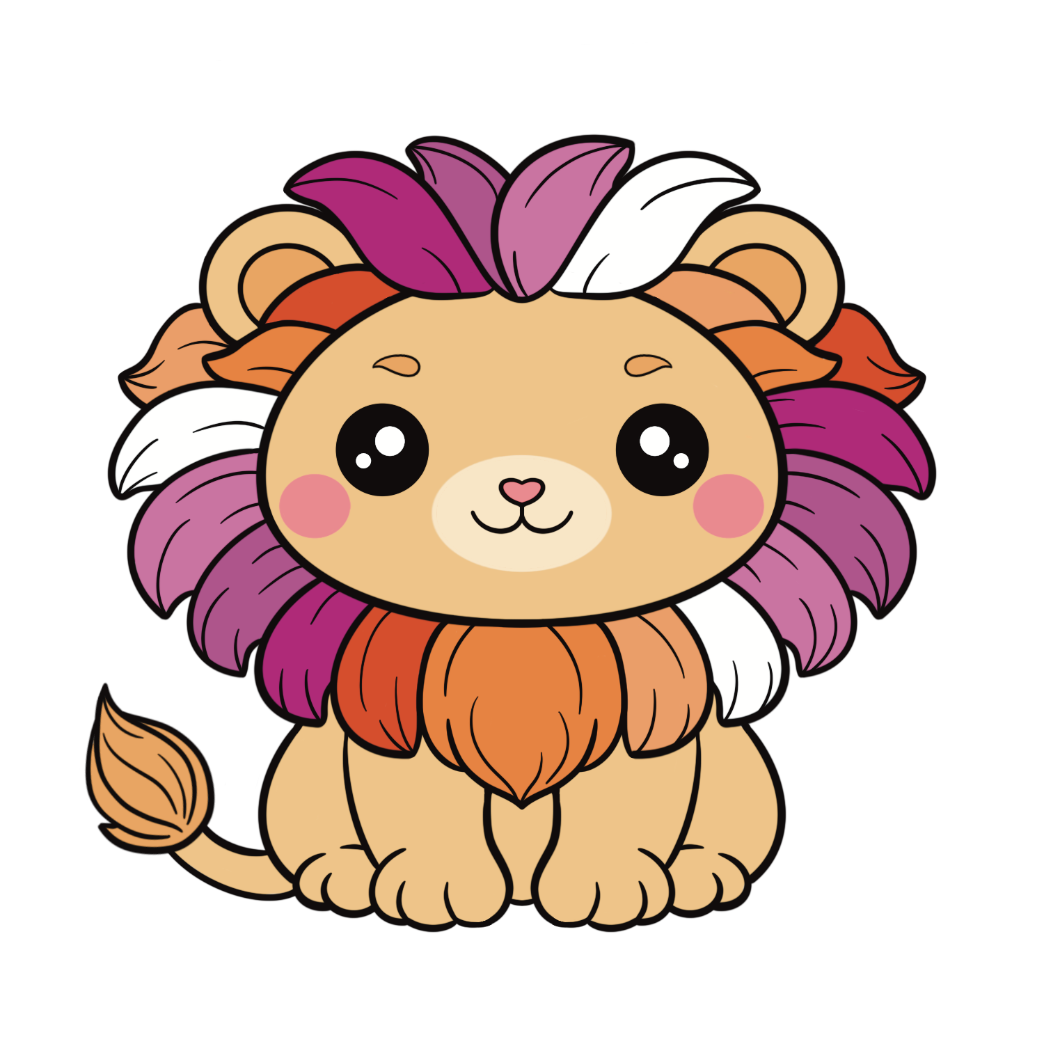 Lesbian Lion Pin