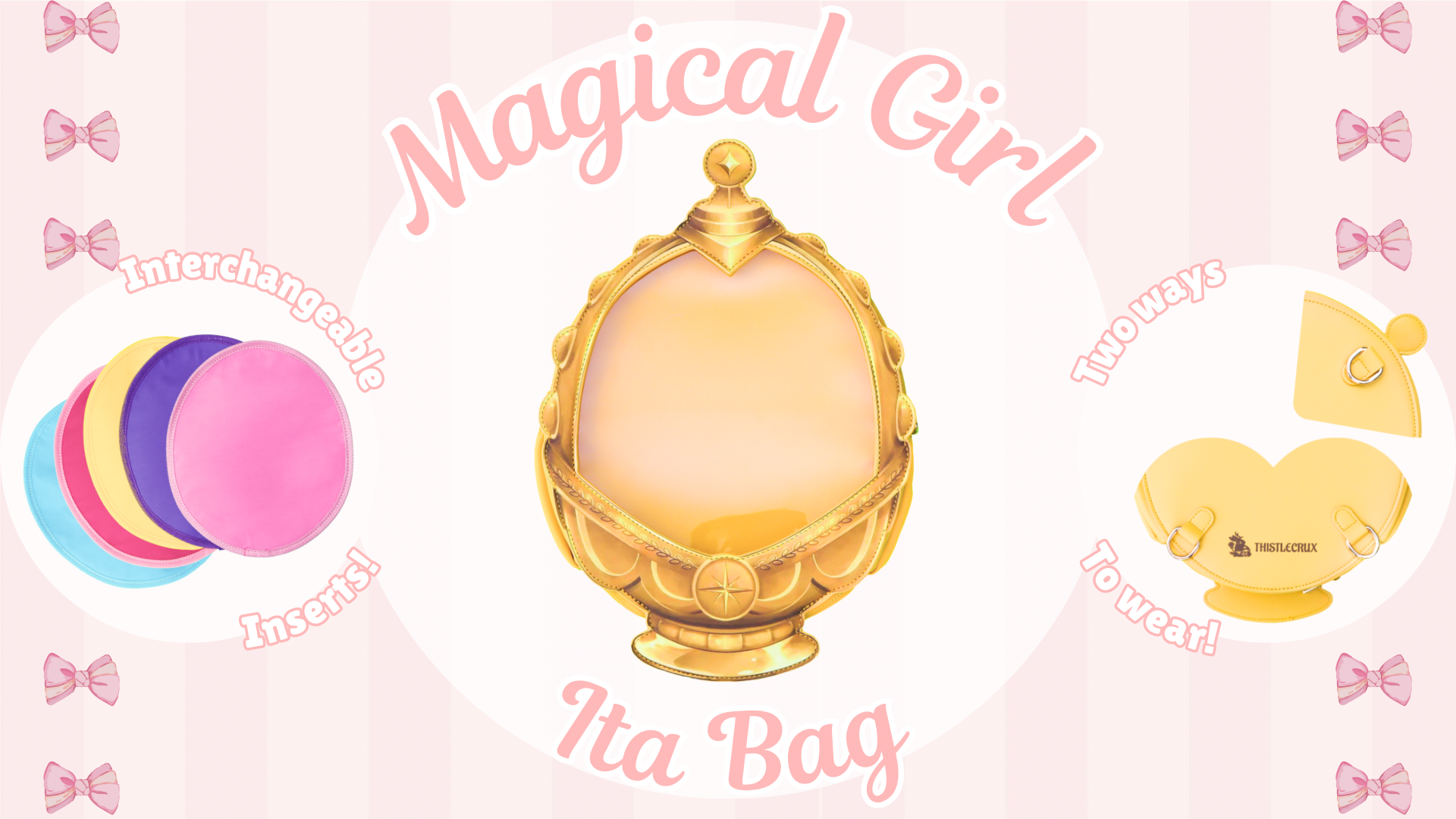 Madoka Magica Interchangeable Soul Gem Ita Bags