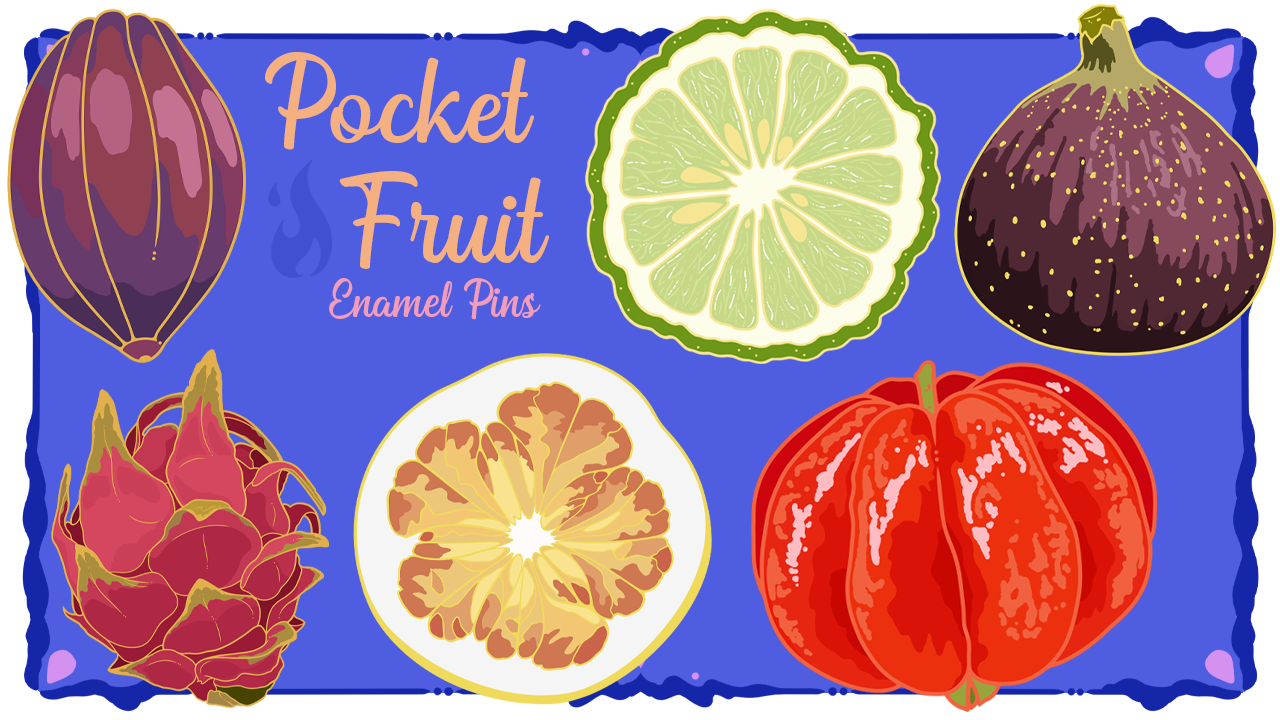 Pocket Fruit || Enamel Pin Collection