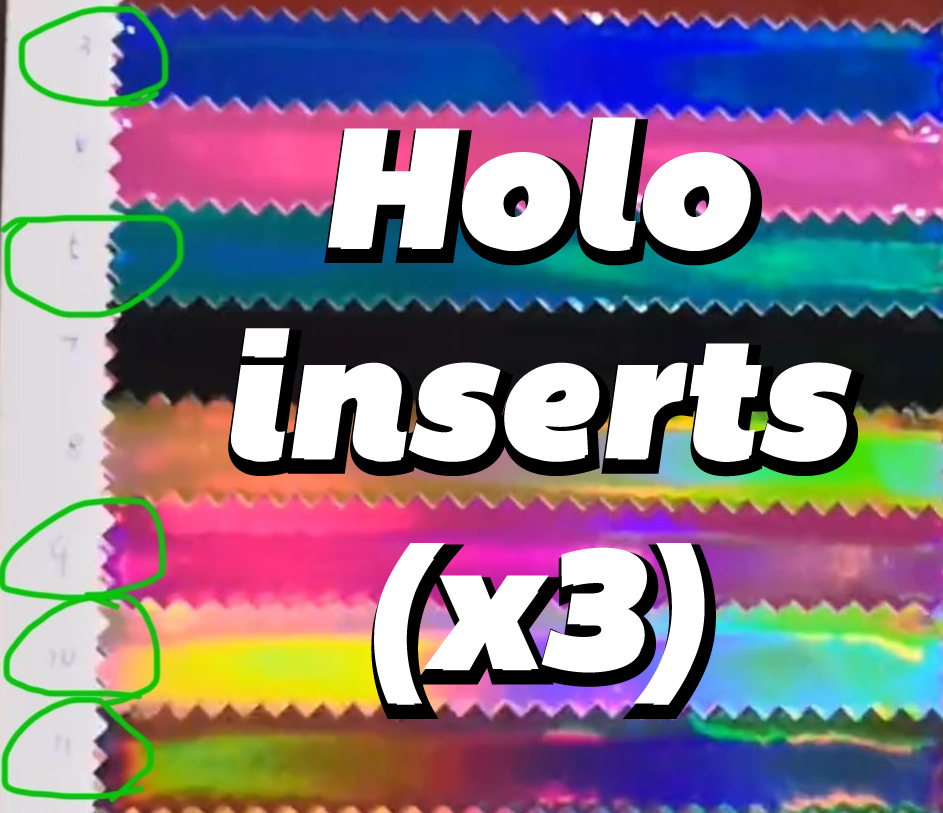 *NEW* Holo insert 3-pack bundle! 🌈✨
