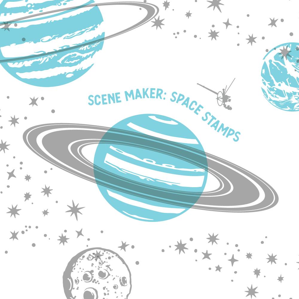 Make A Scene: Space Stamps and Mission Pin Set