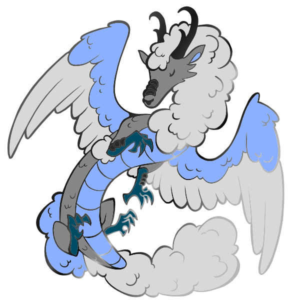 Flying Dragon Feilong Enamel Pin