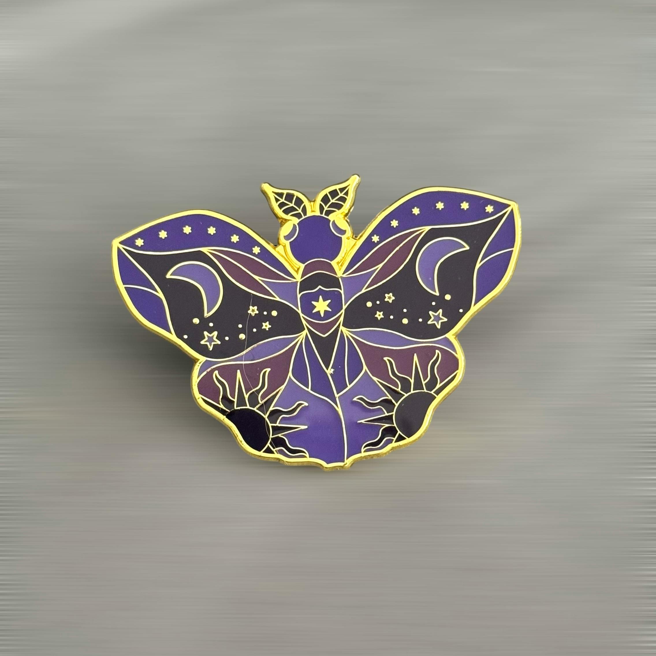 Purple Midnight Flutter Pin