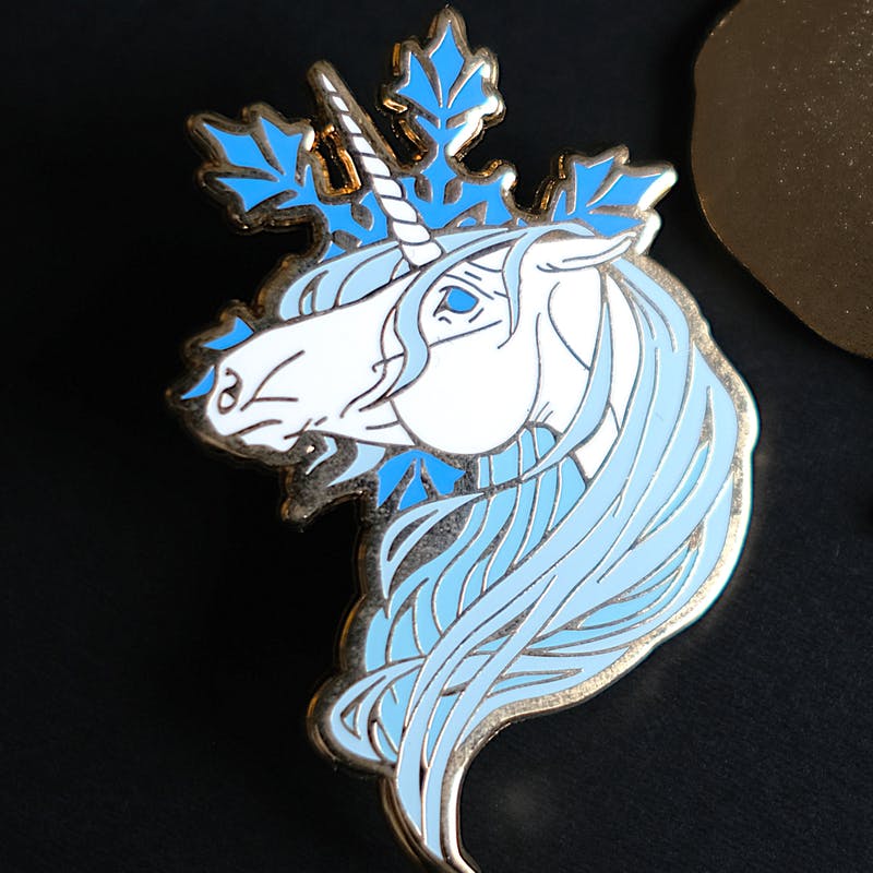 Unicorn pin - Winter Color (save €1,-)