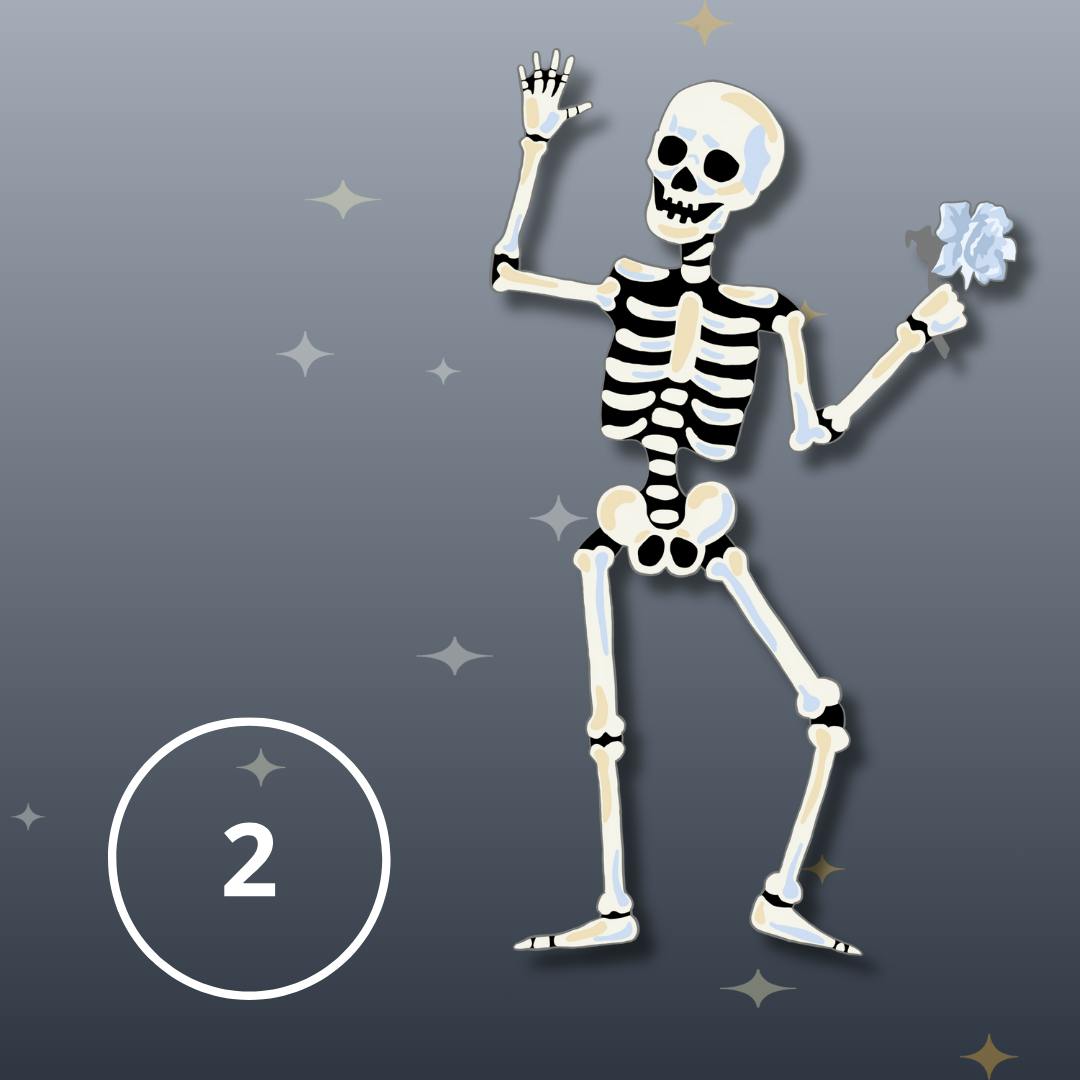 Two Pins from Vintage Frights Set