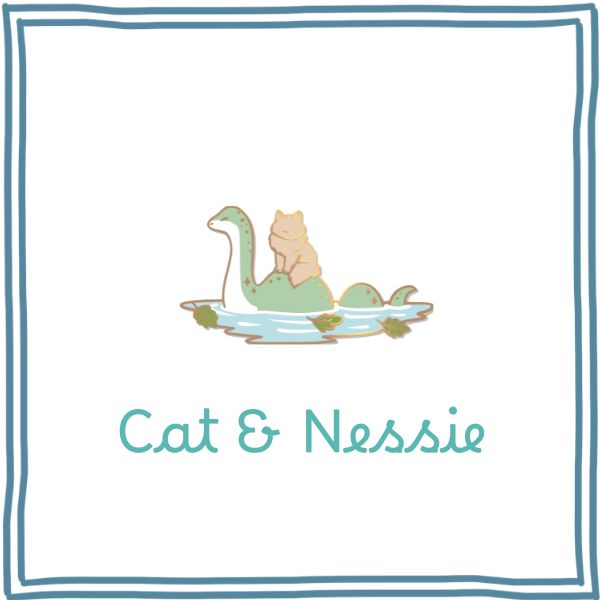 Unlock the "Cat & Nessie" Enamel pin