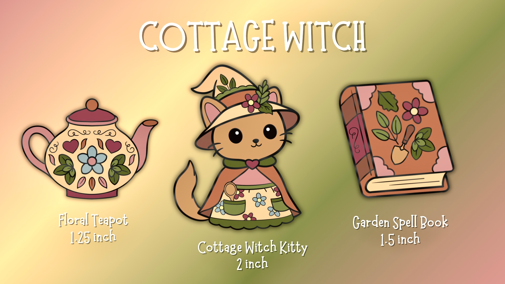 Cottage Witch Pin Set