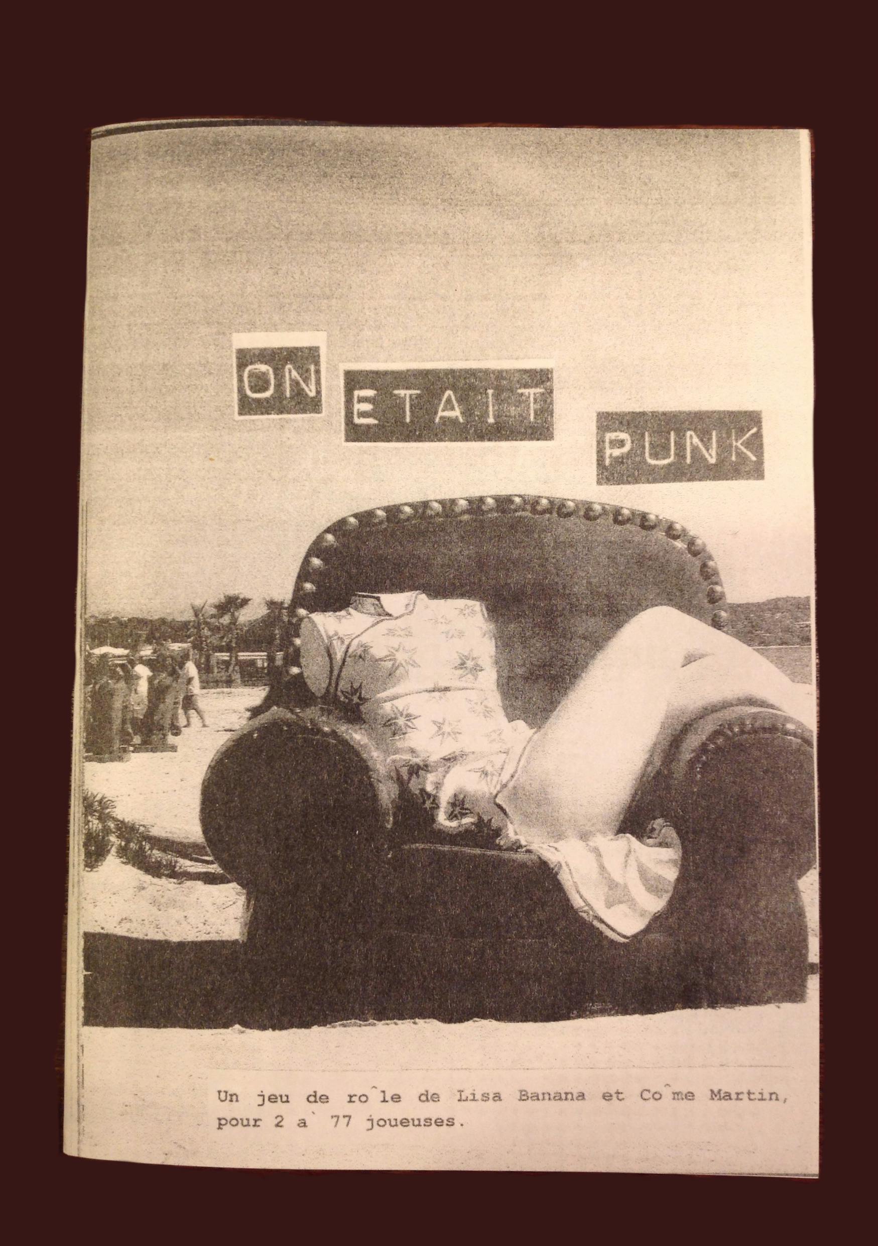 [FR] Un exemplaire imprimé de On était punk
