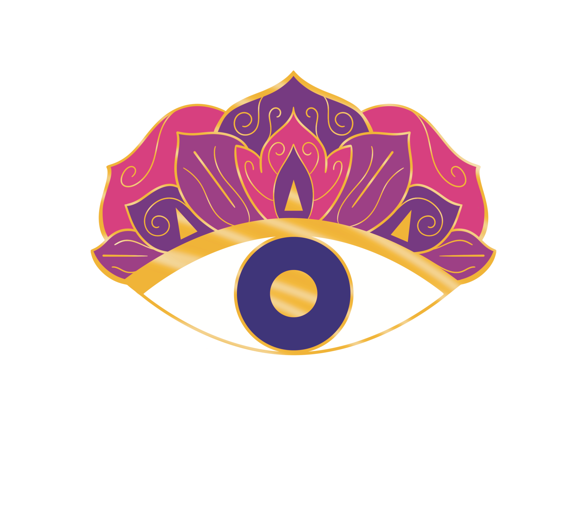 Pink & Purple Eye Pin