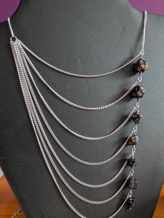 Dice and Chains Necklace