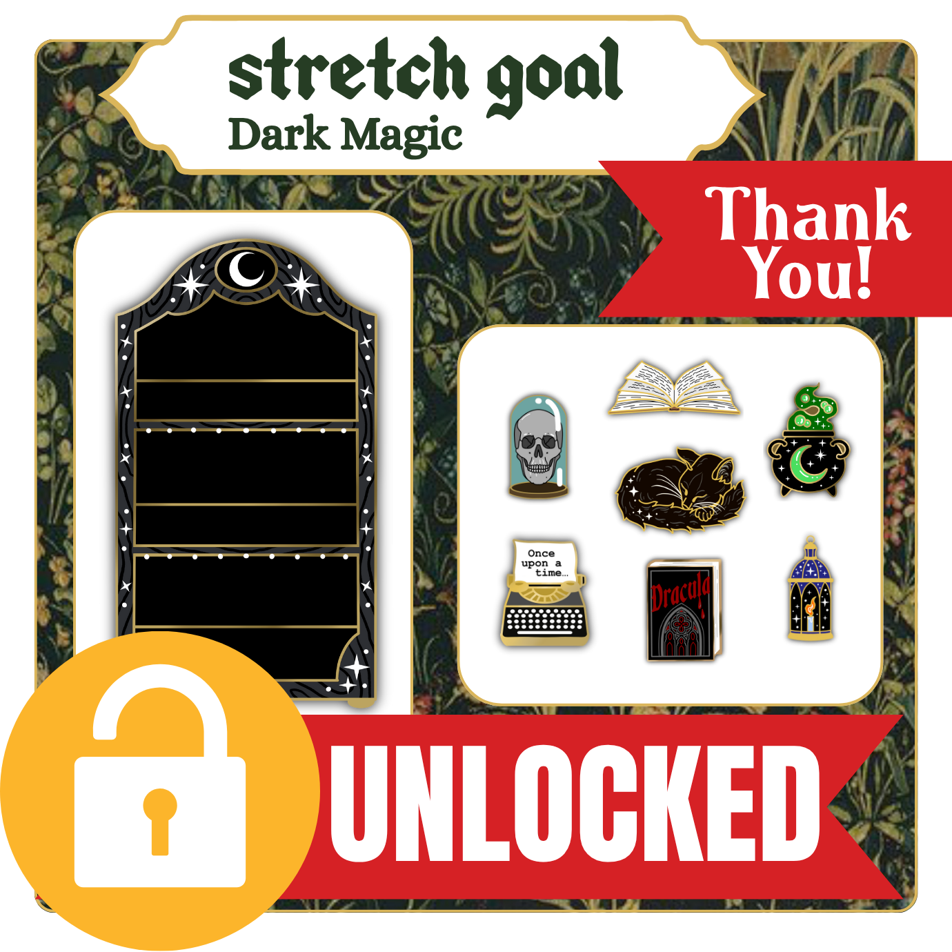 Dark Magic Shelf and knickknacks UNLOCKED in just an hour!!