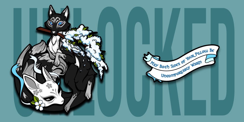 We UNLOCKED the Dark Kitsune and Banner Pins!