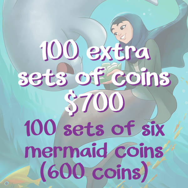 100 extra sets of Fish Out of Water coins
