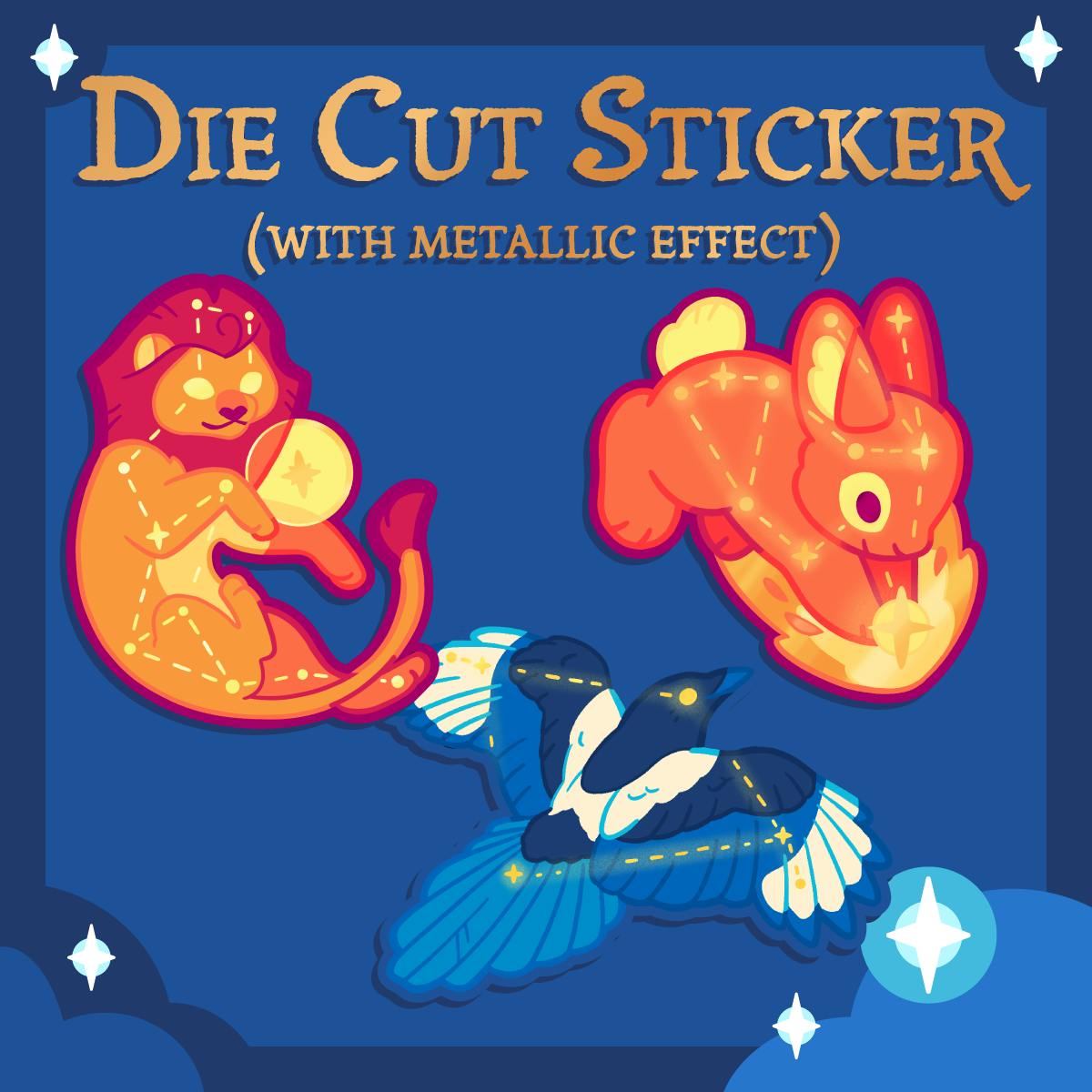 Metallic Die Cut Sticker