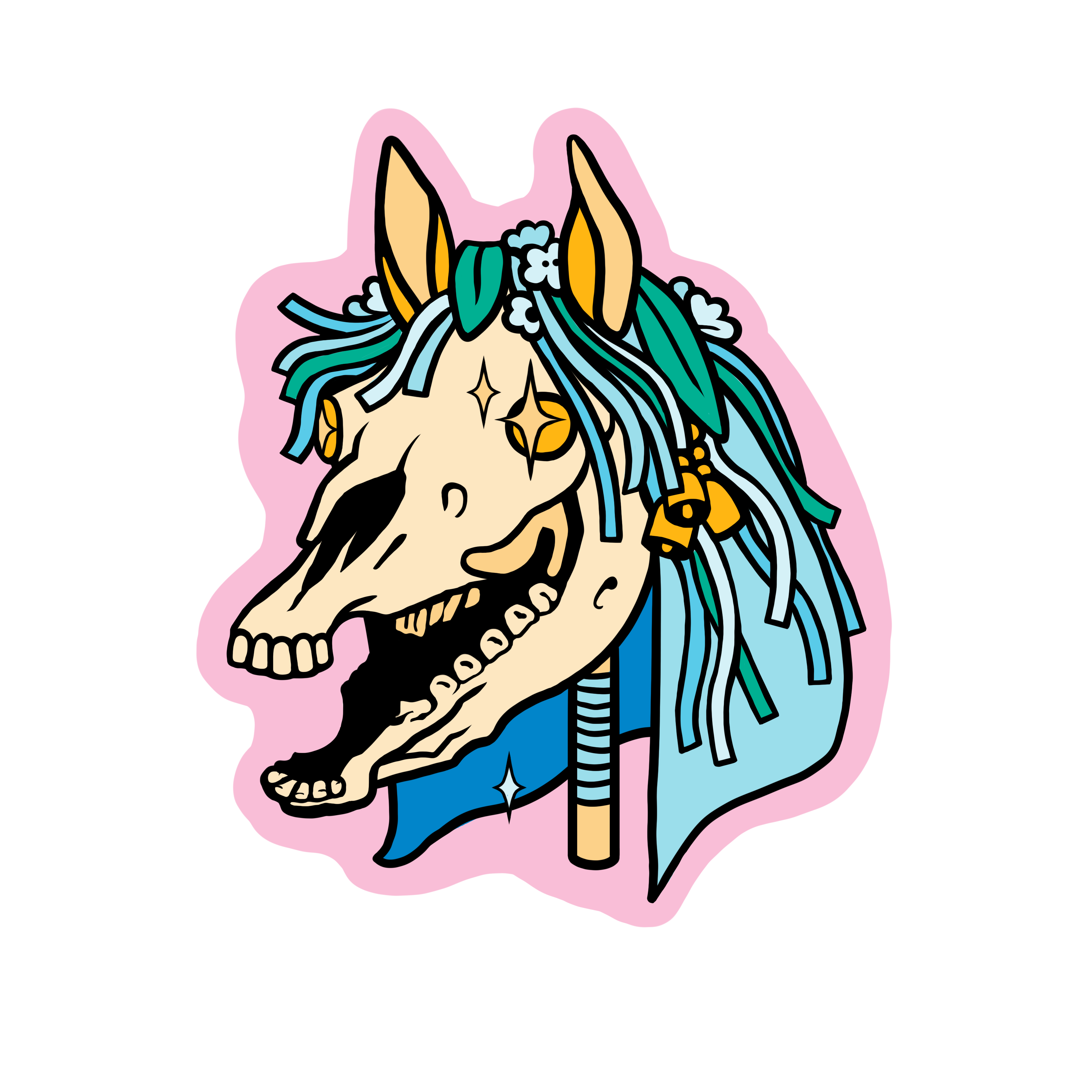 Mari Lwyd sticker