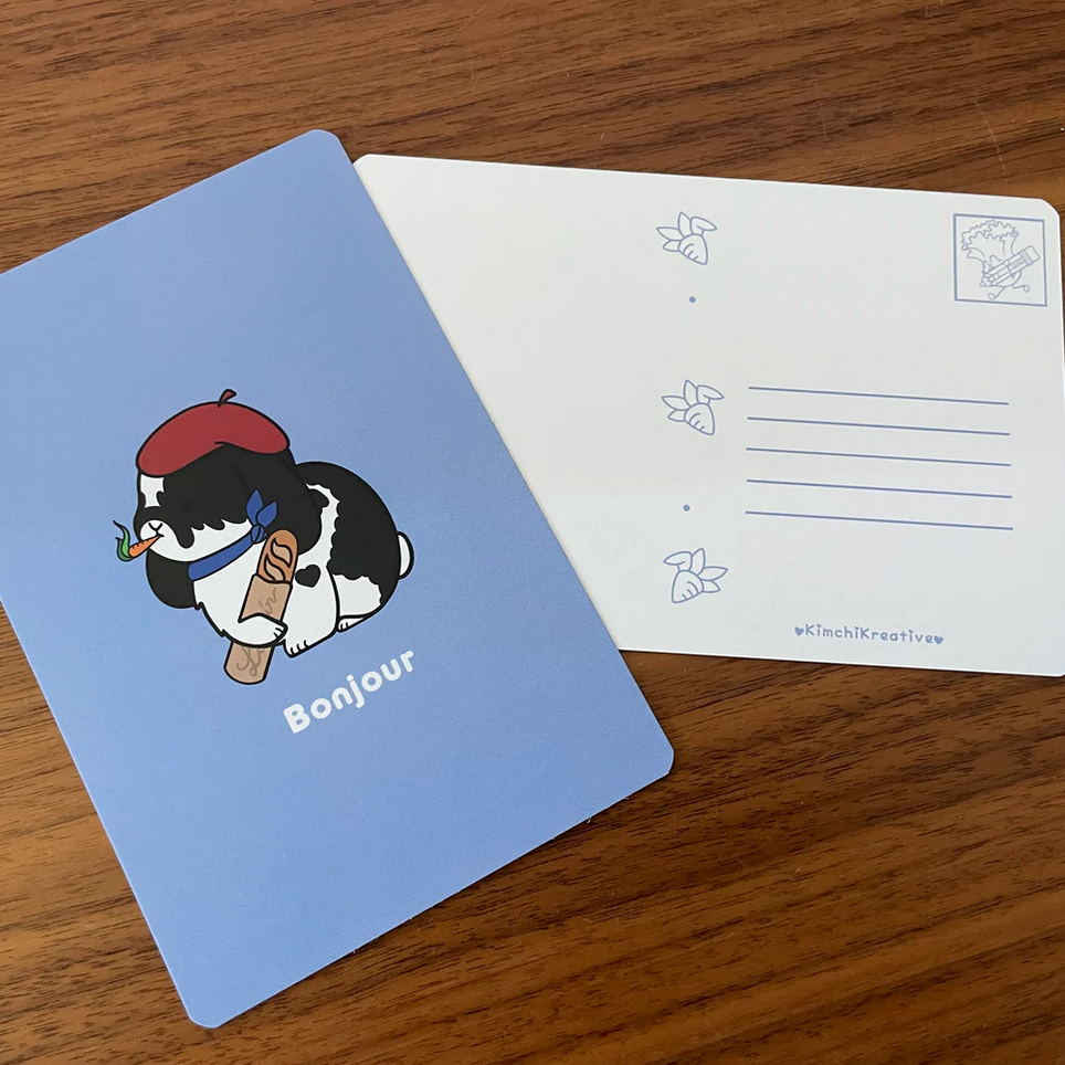 Bonjour! Postcard