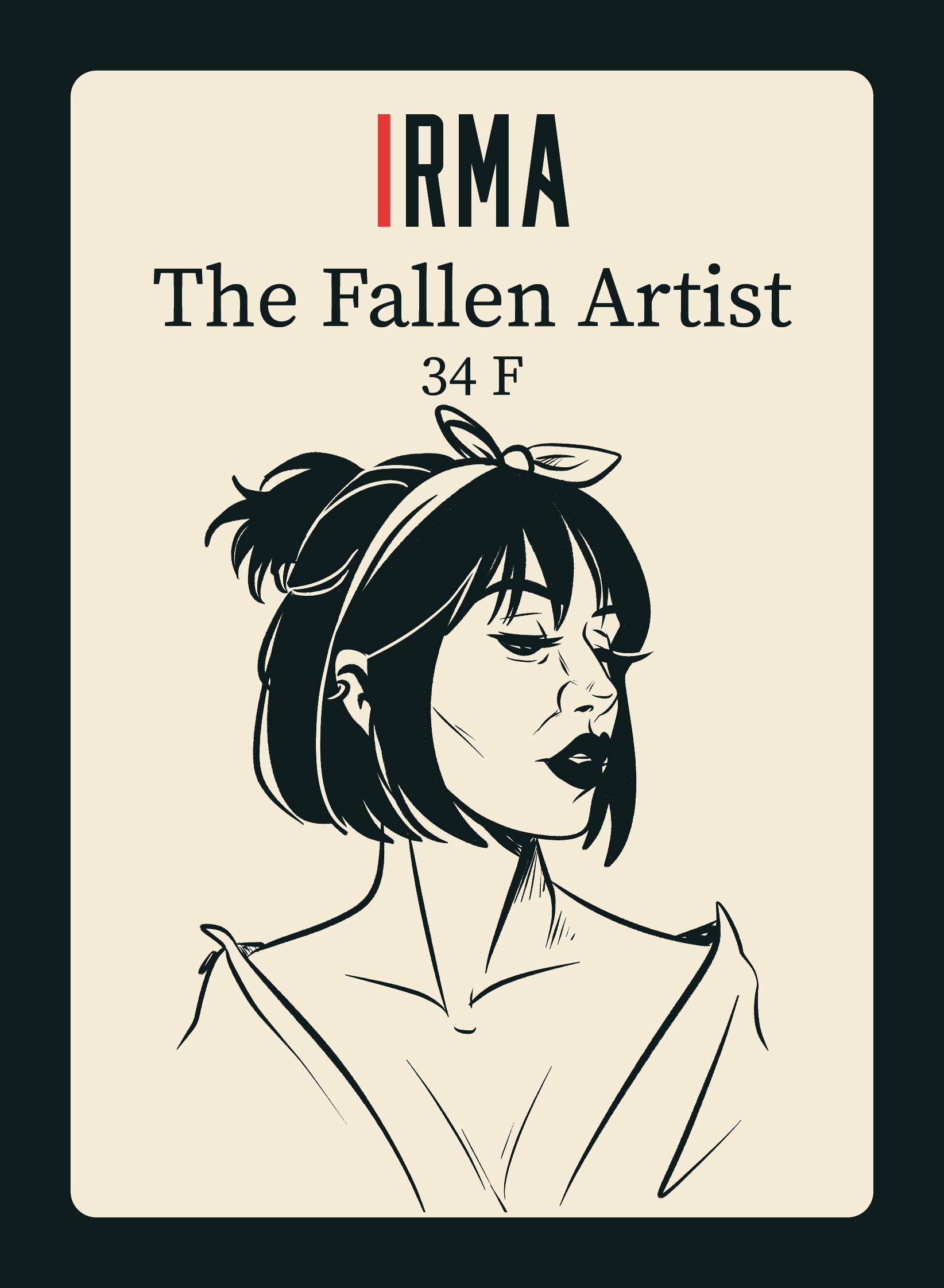 Silent Læke Project Update: Irma - The Fallen Artist - BackerKit