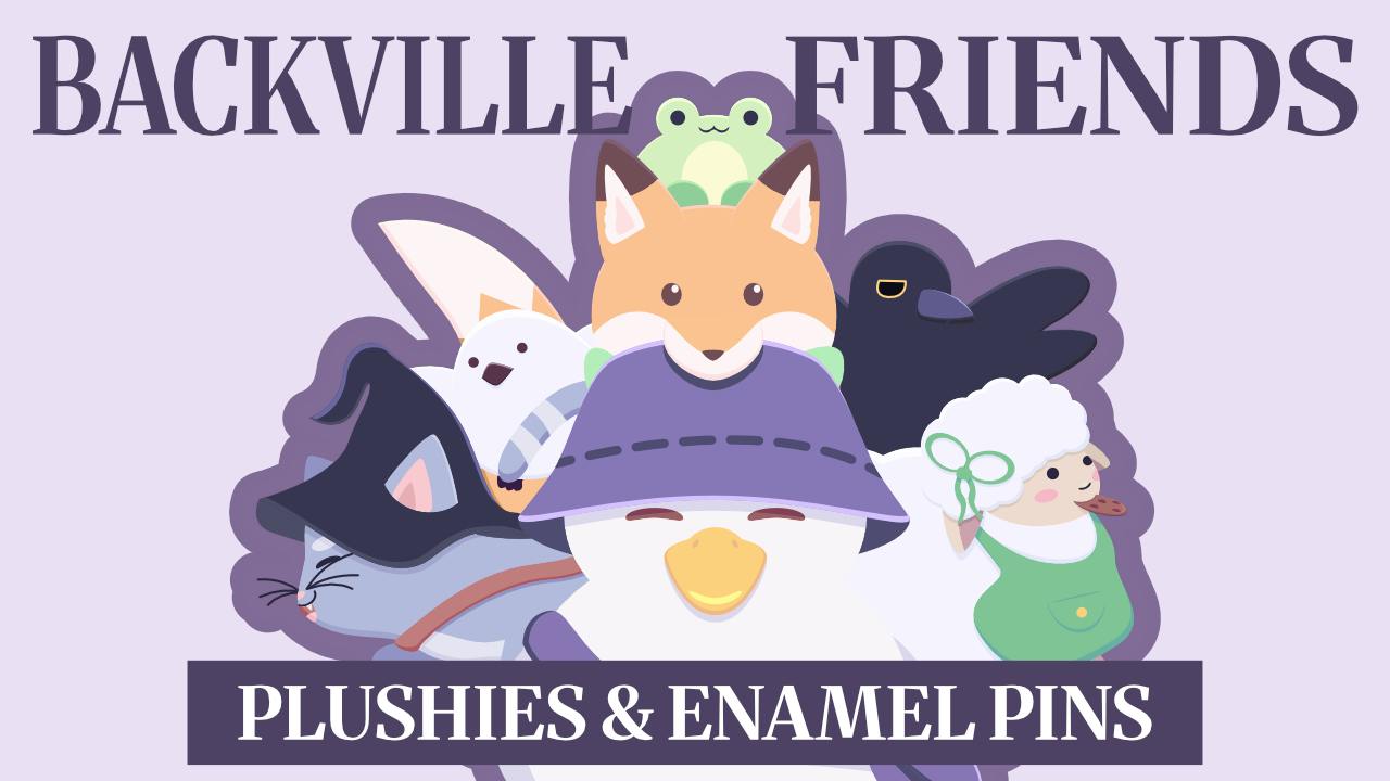 Backville Friends – plush & enamel pins campaign!