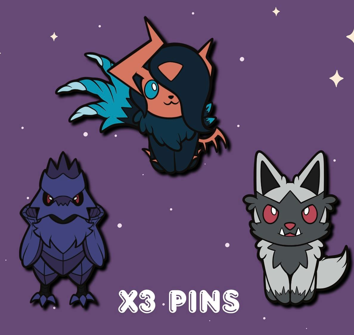 3x Pins
