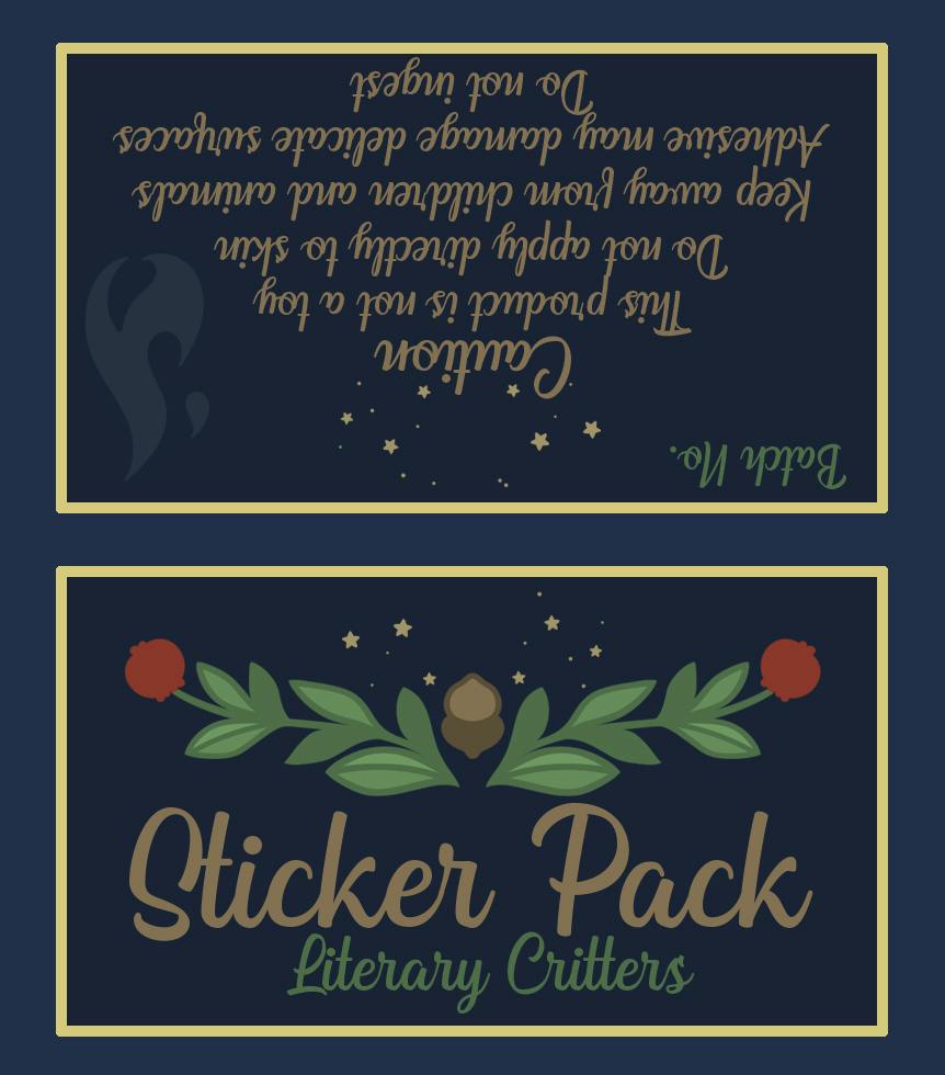 Literary Critters Sticker Pack