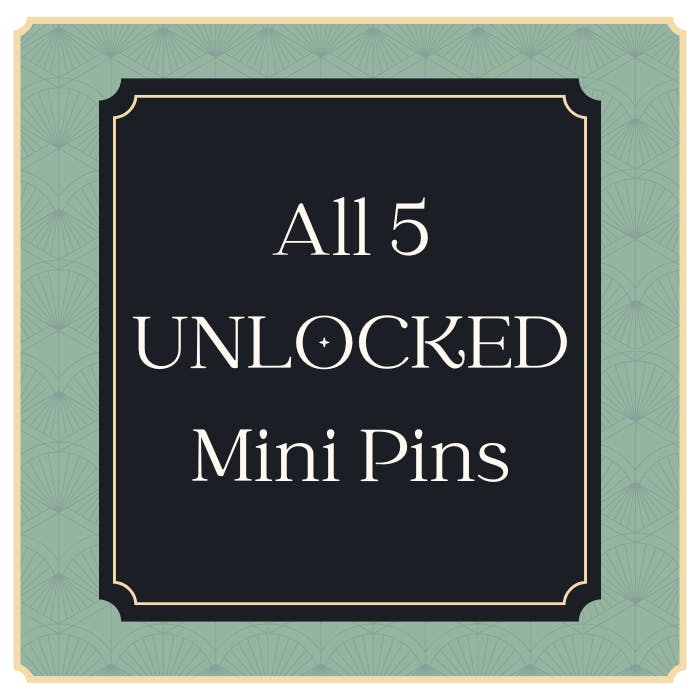 Set of All 5 Unlocked Mini Pins