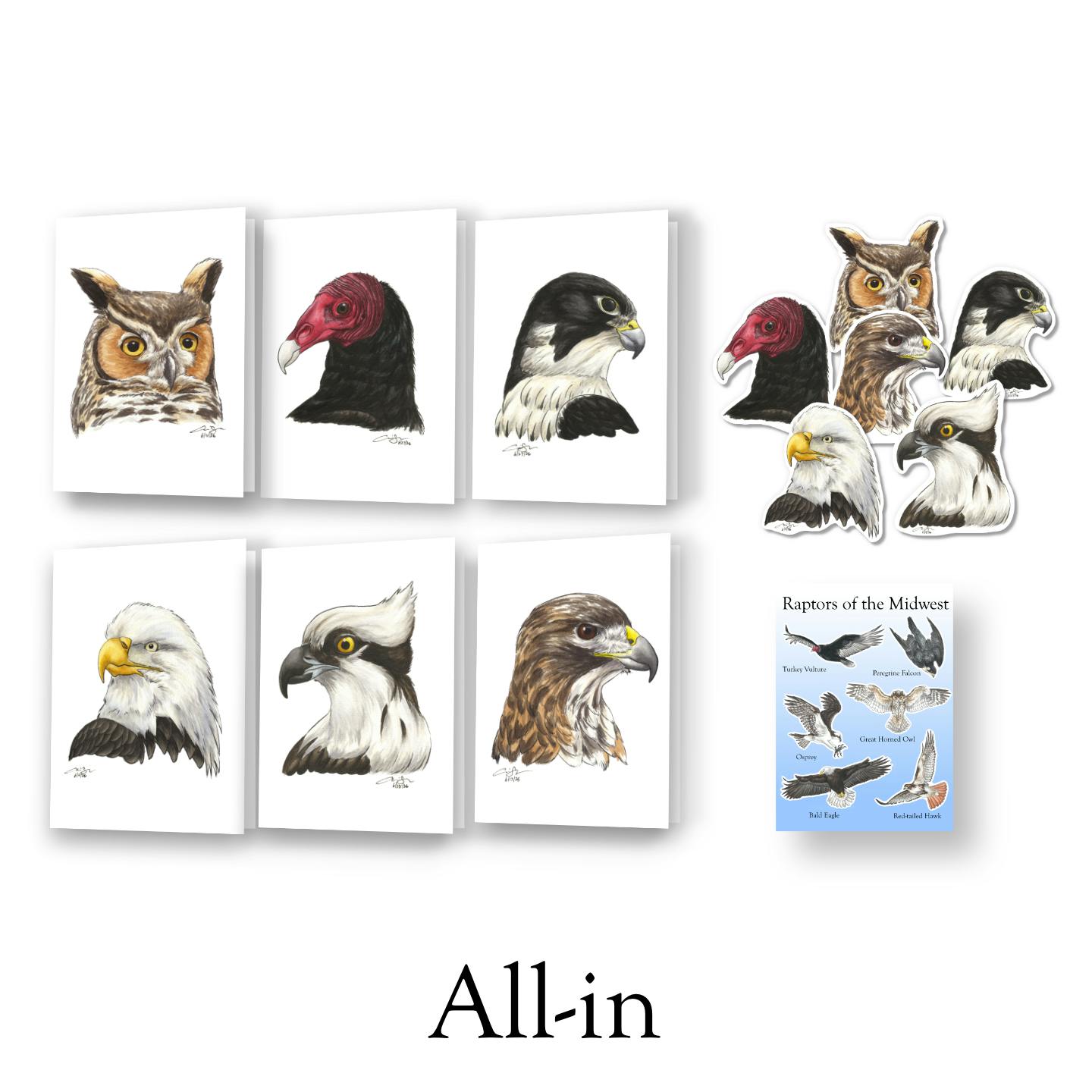 All-in: Complete Raptor Card and Sticker Set