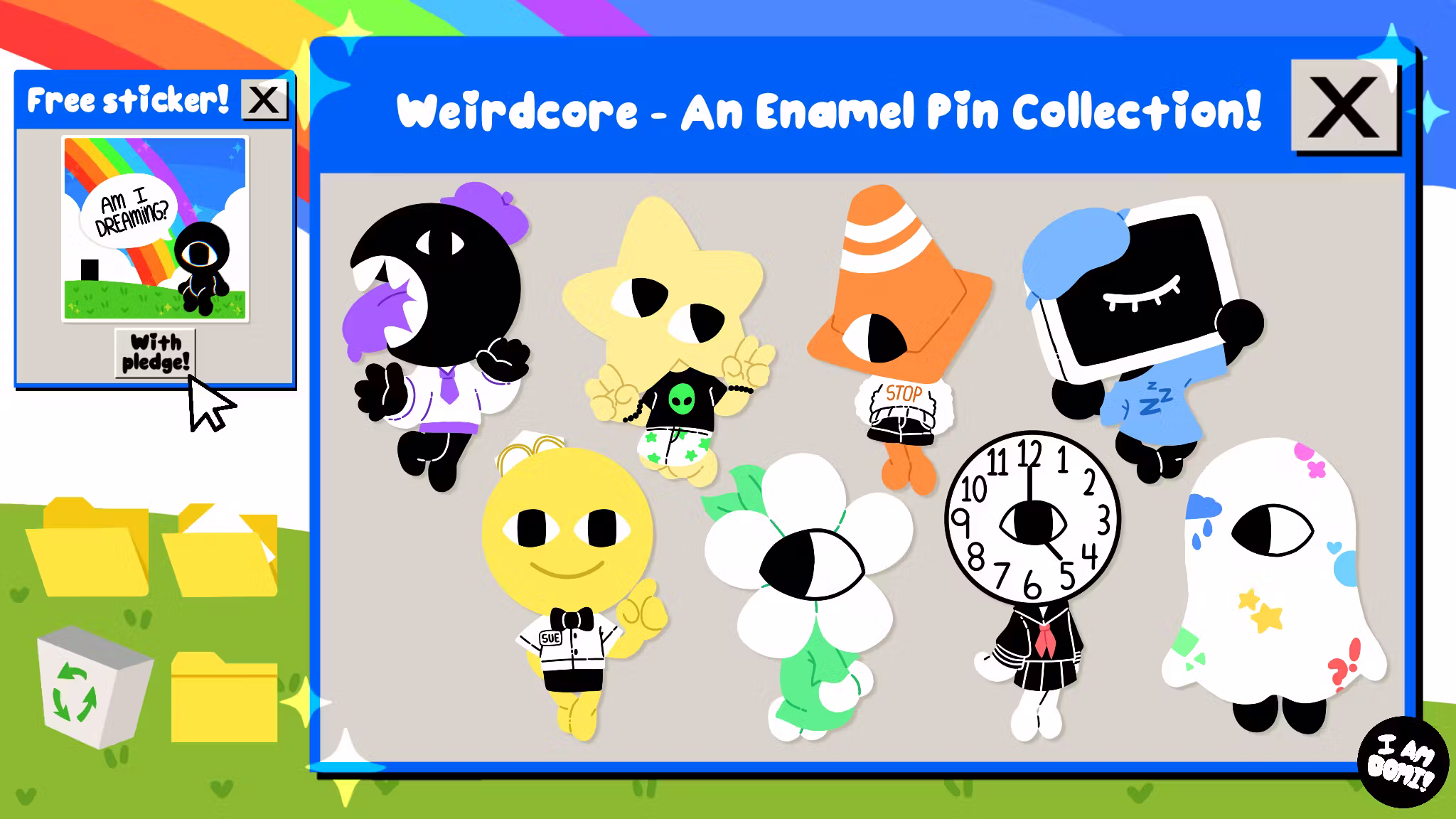 Weirdcore! - An Enamel Pin Collection