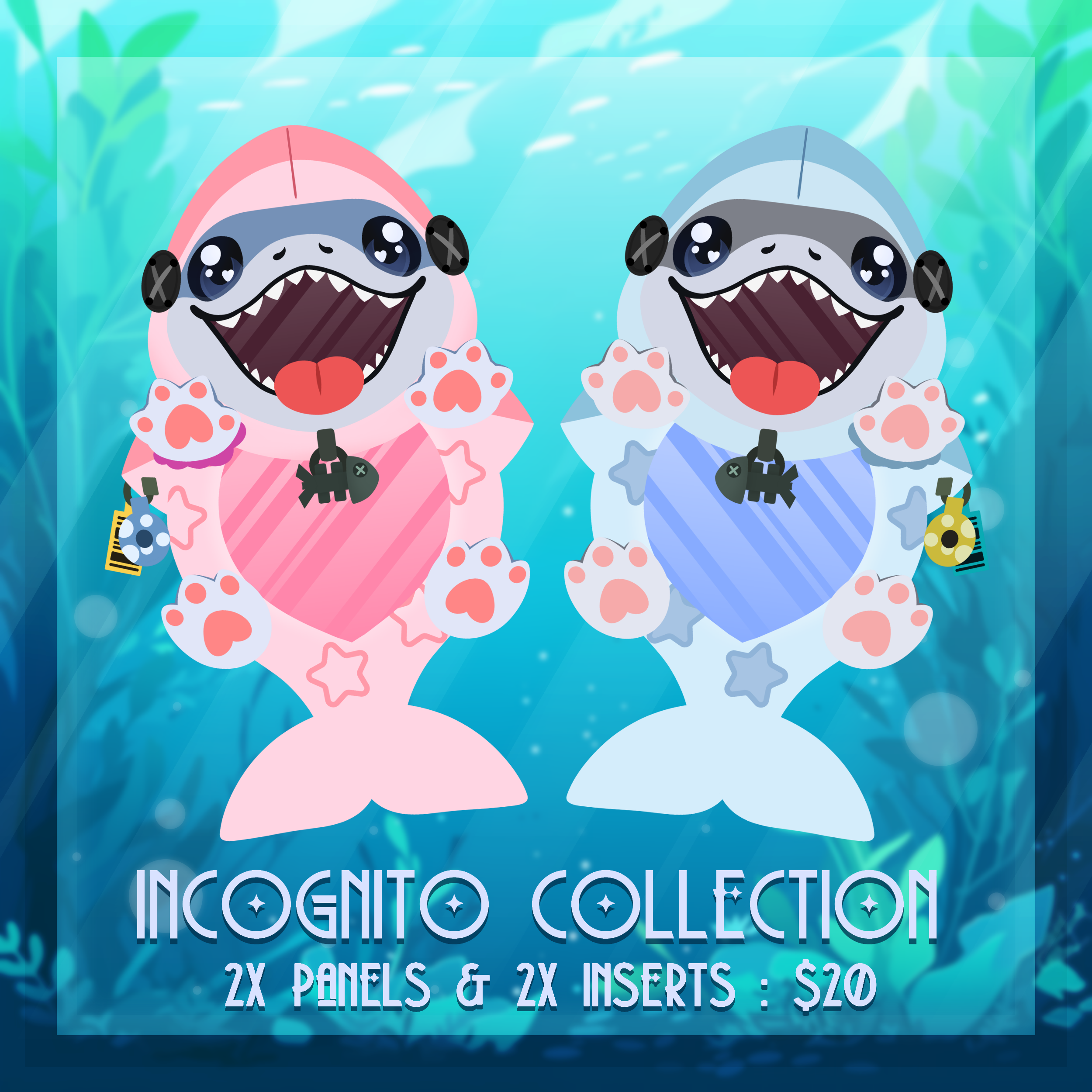 🩷 [BUNDLE] 🫧 Incognito Collection ; 2 Panels & Inserts ! 🩵