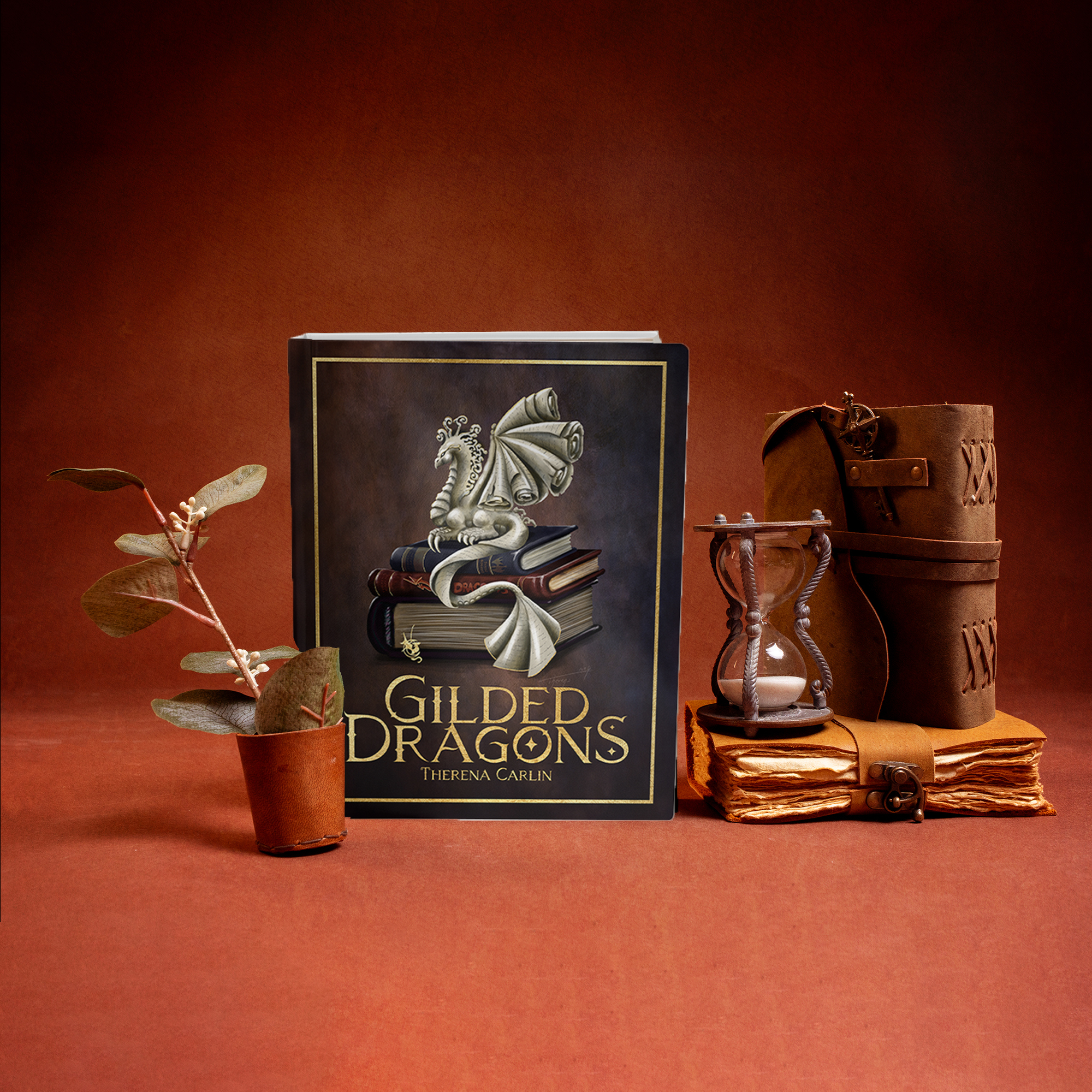 Gilded Dragon art book (Gold foil hardcover - signed)