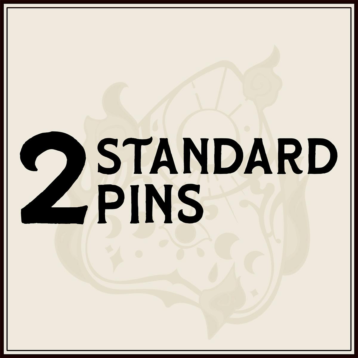 2 Standard Pins