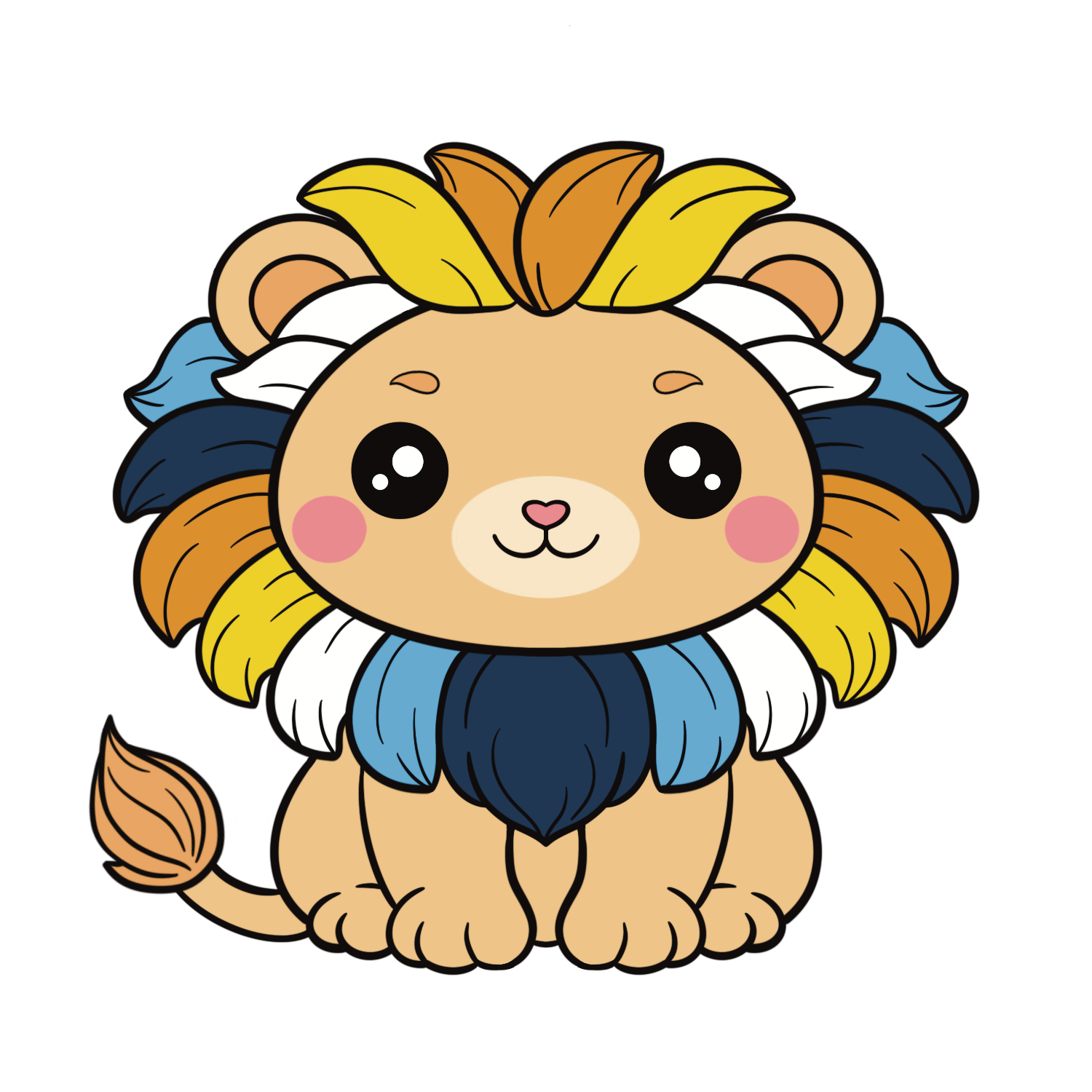 Aroace Lion Pin