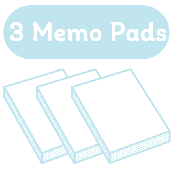 3 Memo Pads