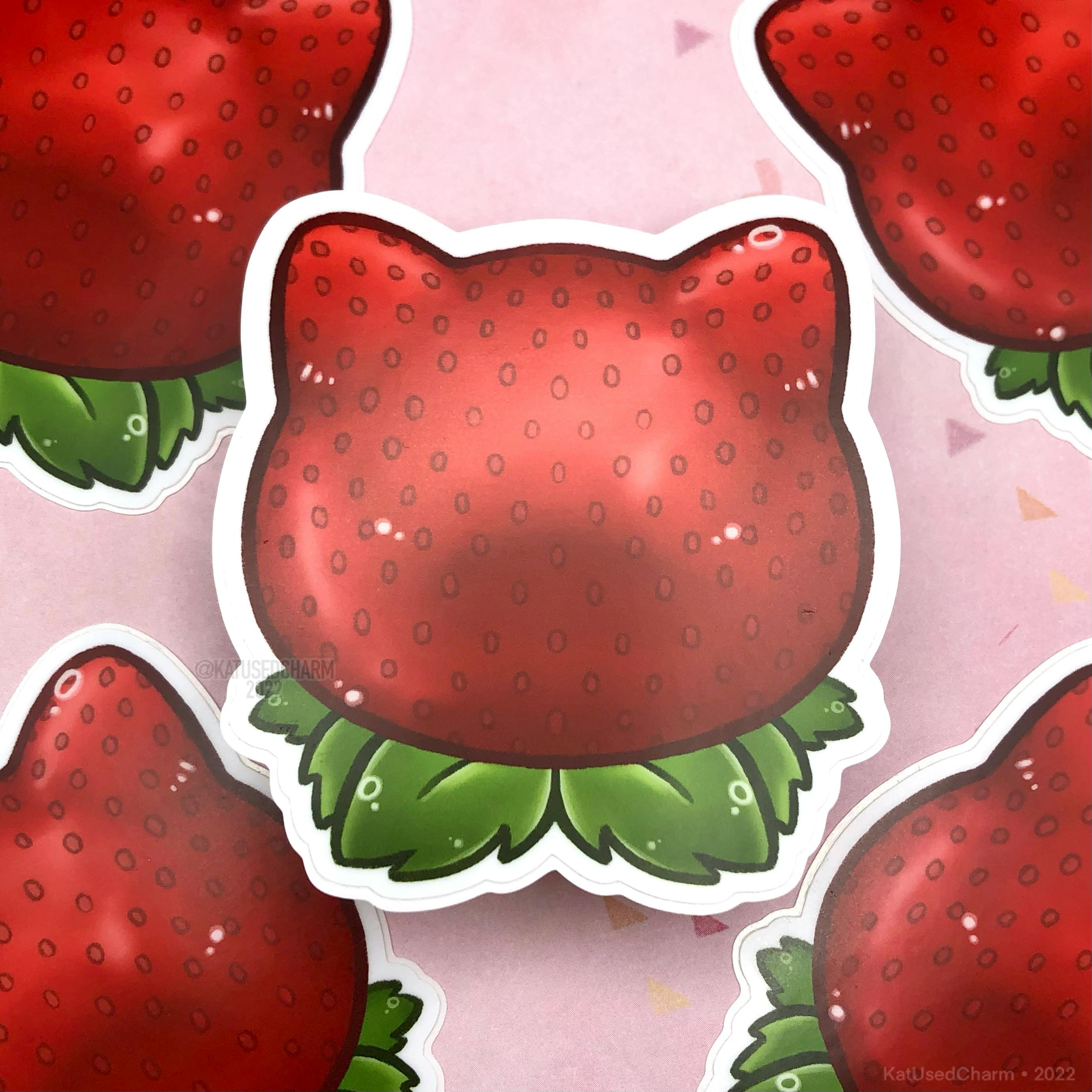 Strawberry Cat Sticker
