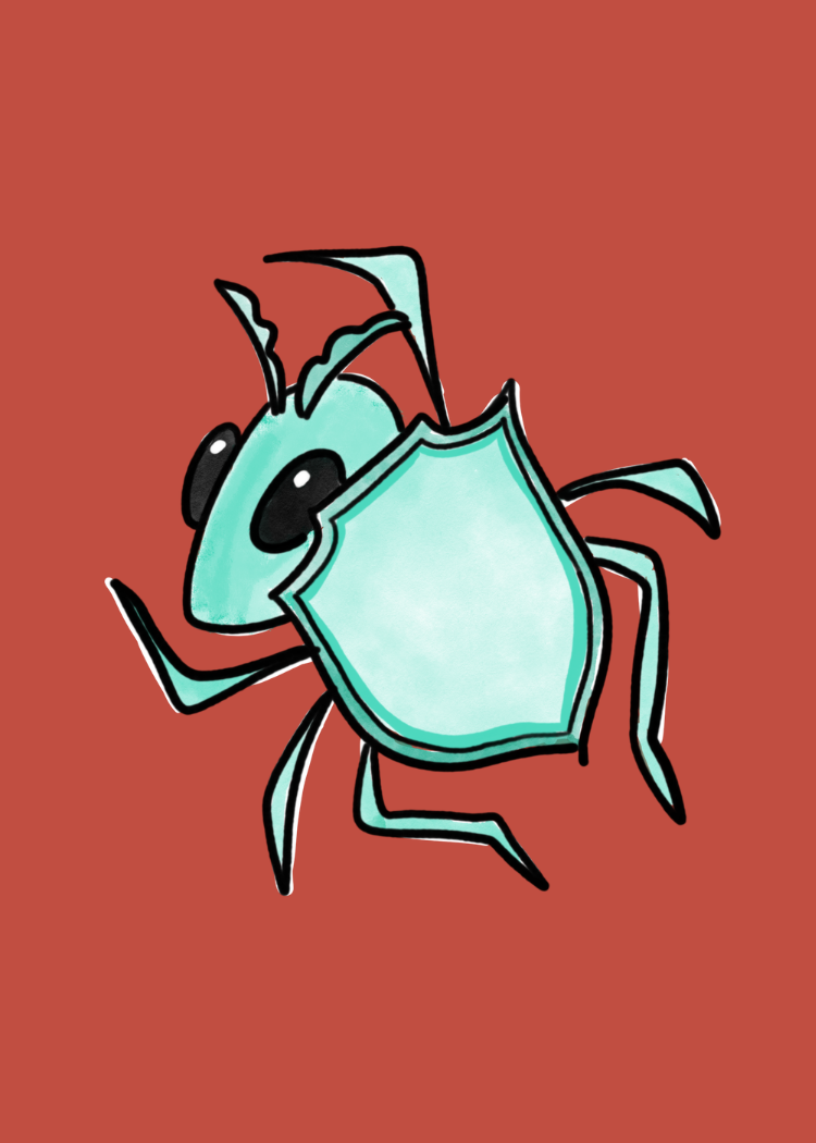 Shield Beetle Sticker