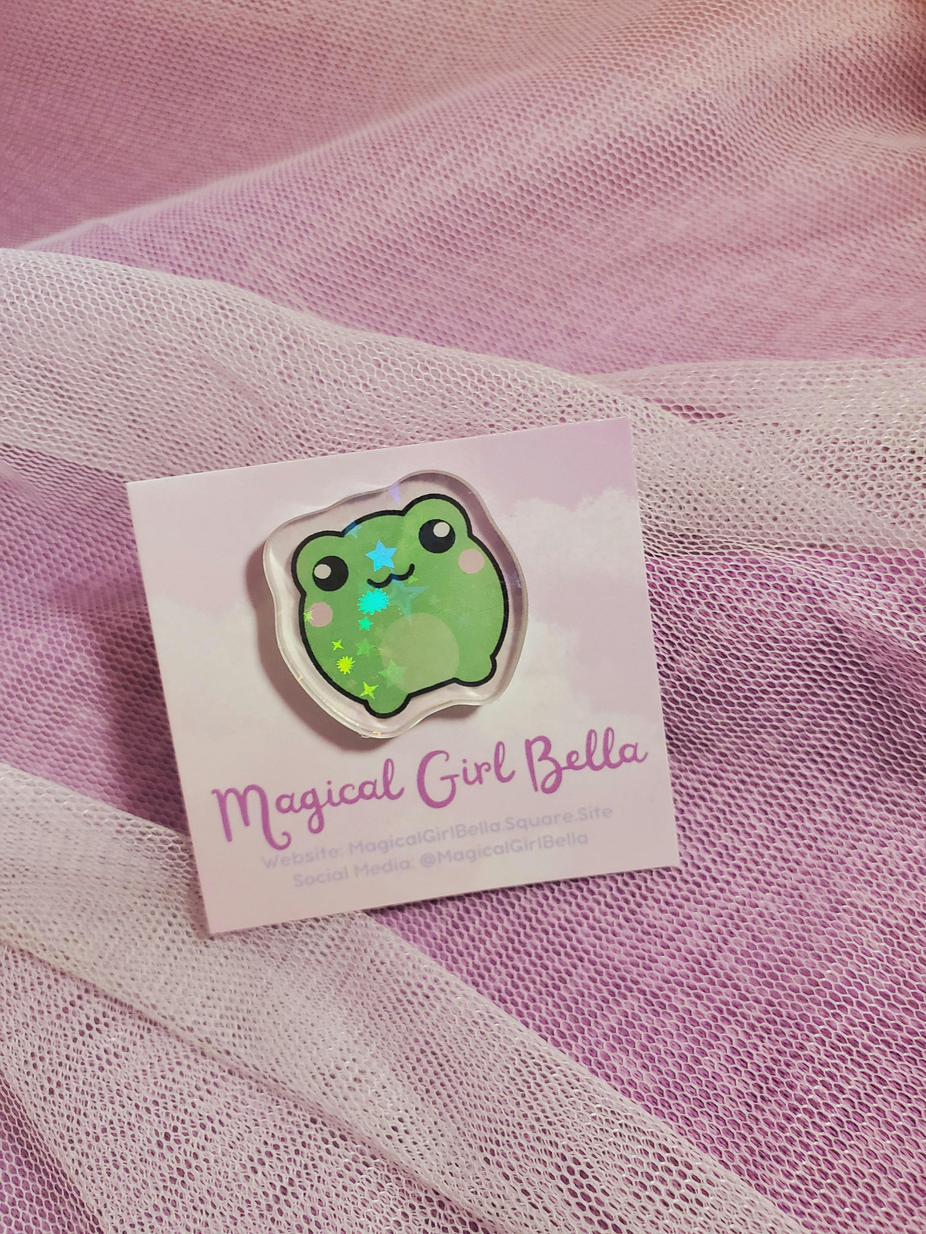 Frog Acrylic Pin
