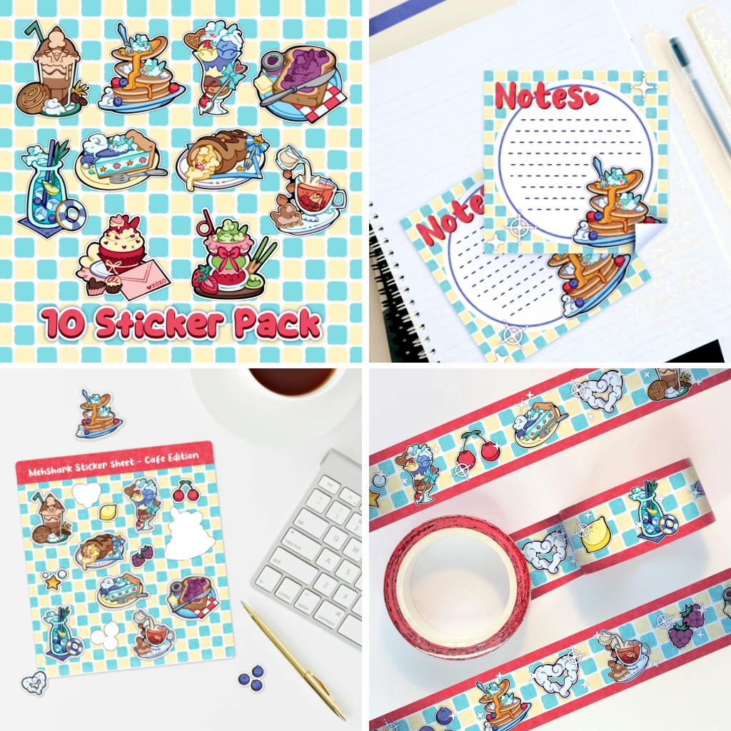 "Café Mehshark" Stationary Set